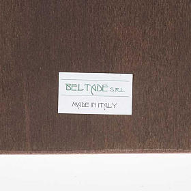 Druckbild Papst Johannes Paul II auf Holz mit Rahmen s3