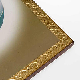 Quadros, Estampas, Manuscritos Iluminados: Impressão João Paulo II madeira com moldura