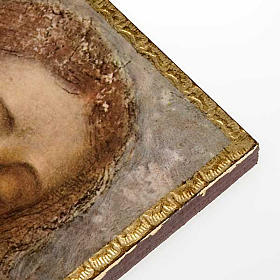 Druckbild auf Holz "Erlöser" von Leonardo