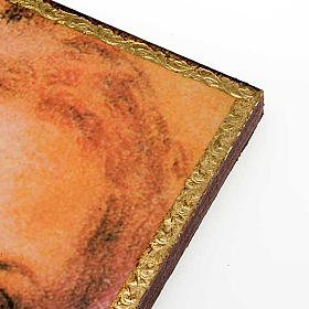 Print on wood, Face of Jesus of the Shroud with frame