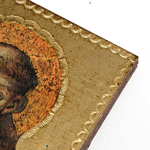 Druckbild auf Holz Franz von Assisi 2