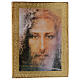 Druckbild auf Holz Gesicht Jesus des Leichentuches s1