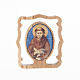 St Francis picture in olive wood s1