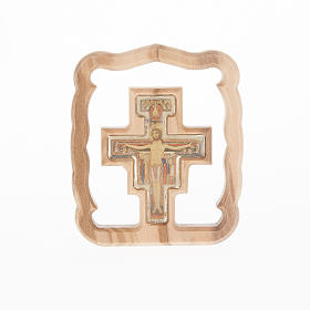 Petit carré croix St. Damien, pour table