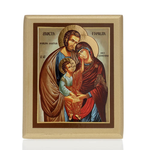 Quadretto legno Sacra Famiglia 1