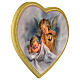 Print on wood, heart, guardian angel with baby s2