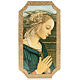 Drucktafel geformt aus Holz Madonna von Lippi s1