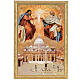 Druckbild auf Holz Allerheiligste Trinität und Kirche San Pietro 16x11 cm s1