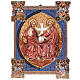 Decorated wood print SS. Trinity Year of Faith 37x28 s1