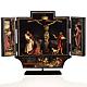 Triptychon Issenheimer Altar Druck Holz 21x30 cm mit Basis s1
