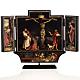 Retable d'Issenheim triptyque imprimé bois 21x30 av s1