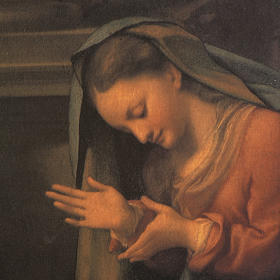 Correggio's Nativity print on wood