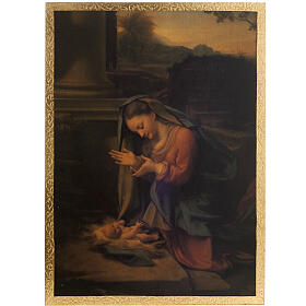 Natividade de Correggio impressão madeira