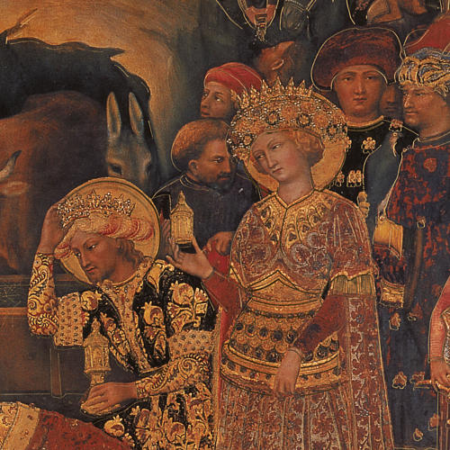 Picture Adoration of the Magi, print on wood 49x68cm 3