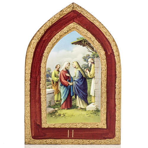 Mystères Joyeux 5 tableaux bois imprimé 3