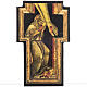 Druckbild auf Holz Kreuz Heiliger Franziskus s1