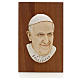 Pope Francis picture in wood and resin by Landi s1
