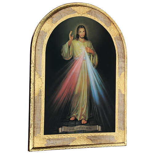 Divine Mercy print on wood 40x30 cm 3