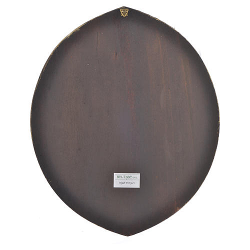 Druck Papst Franziskus auf Holz, 33,5x27,5cm 2