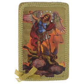 Quadri, stampe, codici miniati: Immagine S. Michele legno Quadri, stampe, codici miniati: Immagine S. Michele legno