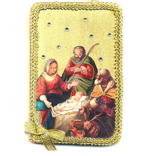Obraz Narodziny Jezusa i Pokłon Trzech Króli drewno 1