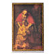 Cuadro Estampa sobre Madera "El retorno del hijo pródigo" de Rembrandt 14,5x10 cm s1