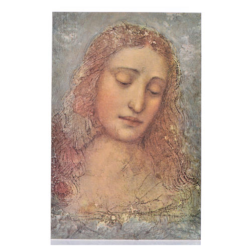 Leonardo's Redeemer, print on wood 1
