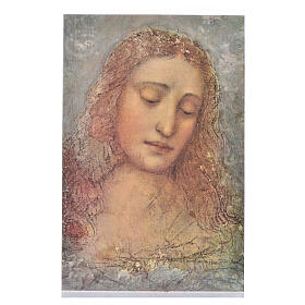 Impressão na madeira O Redentor de Leonardo