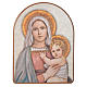 Druckbild auf Holz Madonna mit Kind 15x20 cm s1