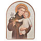 Stampa su legno 15x20cm Sant'Antonio s1