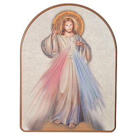 Impressão na madeira 15x20 cm Cristo Misericordioso