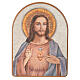 Impressão na madeira 15x20 cm Sagrado Coração Jesus s1