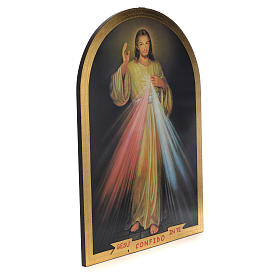 Quadros, Estampas, Manuscritos Iluminados: Impressão em madeira com folha dourada Divina Misericórdia 99X69 cm