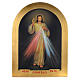 Impression sur bois feuille d'or Christ Miséricordieux 120x90 cm s1