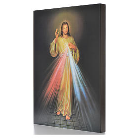 Impression sur planche bois Christ Miséricordieux 40x30cm