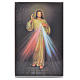 Obraz deska drewniana czarna Jezus Miłosierny 15 X 10cm s1