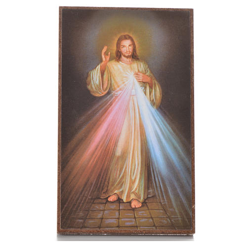 Divine Mercy picture with support 12,2x7,2cm 1