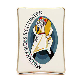 Quadros, Estampas, Manuscritos Iluminados: STOCK Imagem Jubileu Misericórdia madeira 11x15 cm