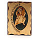 STOCK Ikona sitodruk logo Jubileuszu Miłosierdzia drewno 10x14 s1