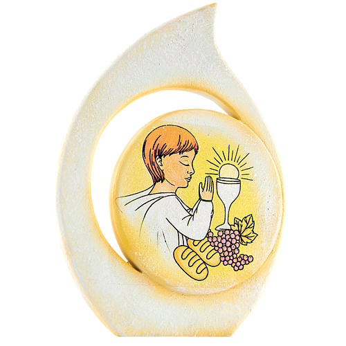 Painting Boy First Communion drop shaped 11cm 1