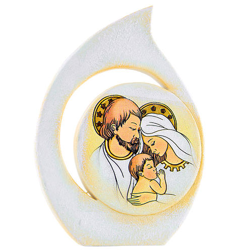 Painting Holy Family drop shaped 11cm 1