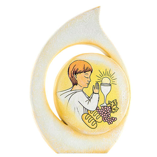 Painting Boy First Communion drop shaped 8cm 1