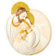 Round painting Holy Family 10cm s1