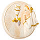 Round painting Girl First Communion 10cm s1