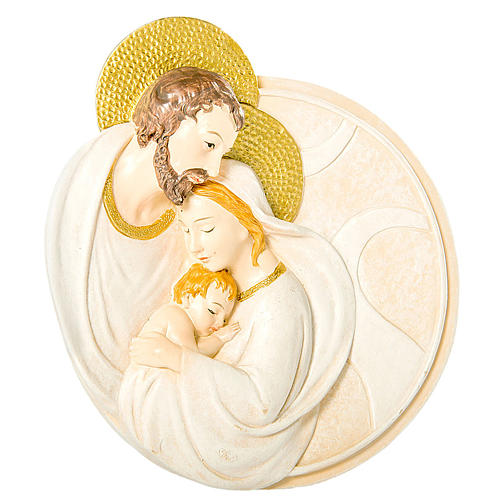 Round painting Holy Family 7cm 1
