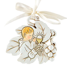 Souvenirs y Recuerdos Sacros: Adorno Colgante Hoja Niño 5 cm