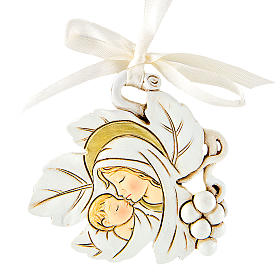 Souvenirs y Recuerdos Sacros: Colgante Hoja Maternidad 7 cm