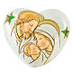 Heart with LED Holy Family 7cm s1