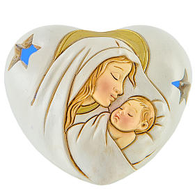 Souvenirs y Recuerdos Sacros: Corazón con Luz LED Maternidad 7 cm.