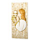 Small painting Girl First Communion rectangular shaped 5x10cm s1
